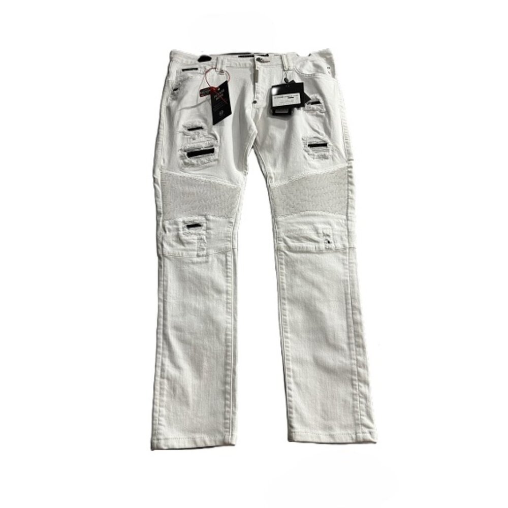Philipp Plein Biker Statement Pants, New, Size 36
